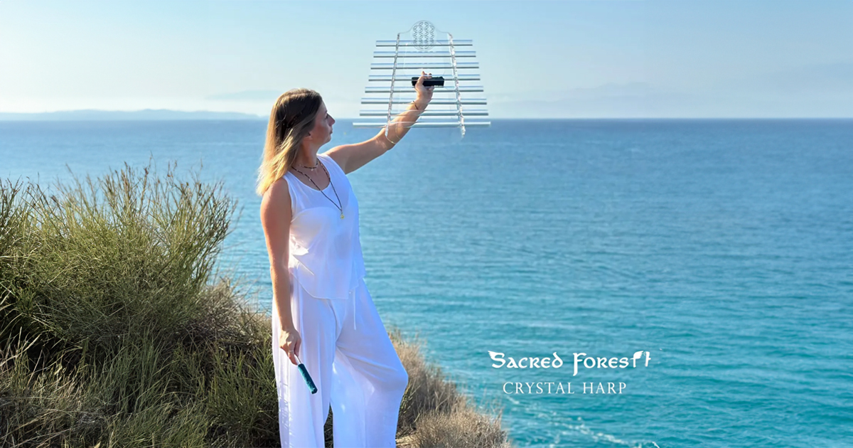 Sacred Forest Crystal Harps in the forest